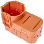 PAWBOL A.0083 giluminė įleidžiama jungiamoji dėžutė elektronikai, 68 mm skersmens, oranžinė