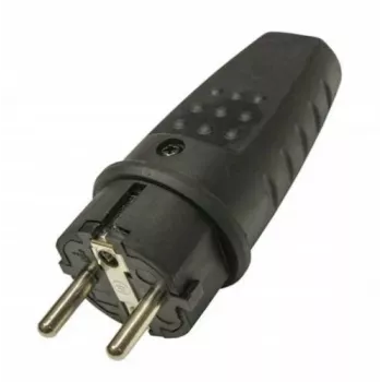 PAWBOL D.3158L LUX nešiojamas guminis kištukas 250V 16A IP44 Schuko