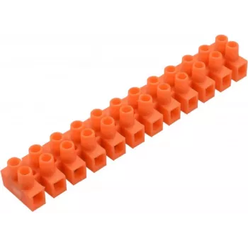 PAWBOL E.4031P 12 polių varžtinis gnybtų blokas 2.5mm² 450V 24A poliamidas permatomas