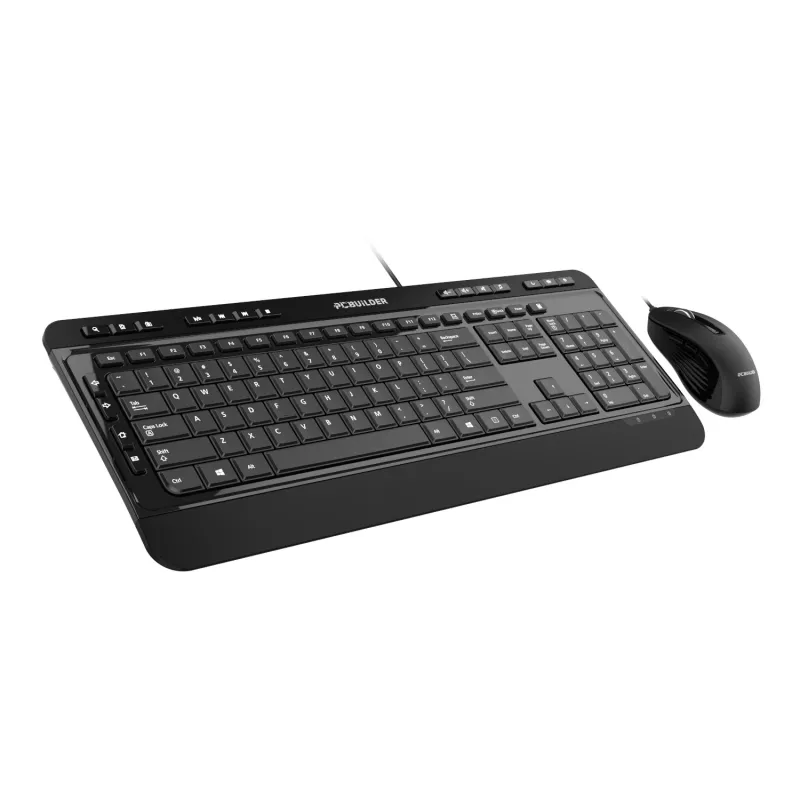 PCBuilder ALPHA Silent laidinis klaviatūros ir pelės rinkinys
