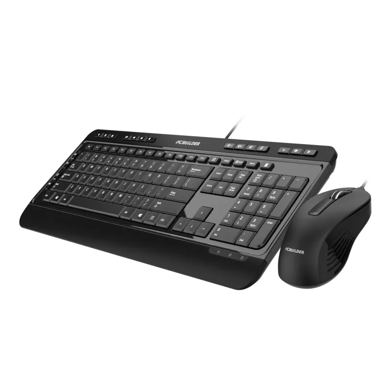 PCBuilder ALPHA Silent laidinis klaviatūros ir pelės rinkinys
