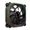 PCBuilder TORNADO CHILL ARGB 120 mm ventiliatorių rinkinys - 3 vnt., adresuojamas RGB, PWM, hidraulinis guolis, 65 CFM, 6 prievadų hub