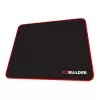 PCBuilder TRACK Small pelė kilimėlis – audinio paviršius, susiūti kraštai, neslystanti guminė bazė, 3 mm storio, juodas