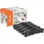 PEACH Toner Spar Pack Plus PT1160 suderinamas su HP 207A - 4 vienetų rinkinys (juoda, žydra, purpurinė, geltona)