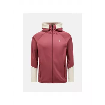 PEAK PERFORMANCE M Rider Essentials Midlayer Zip Hood Men's Red L