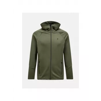Peak Performance Rider Essentials Zip Hood - Pine Needle, Size M