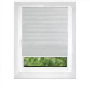 Pearl 70x210 Pilka Plise Užuolaida su Šilumos Izoliacija ir UV Apsauga