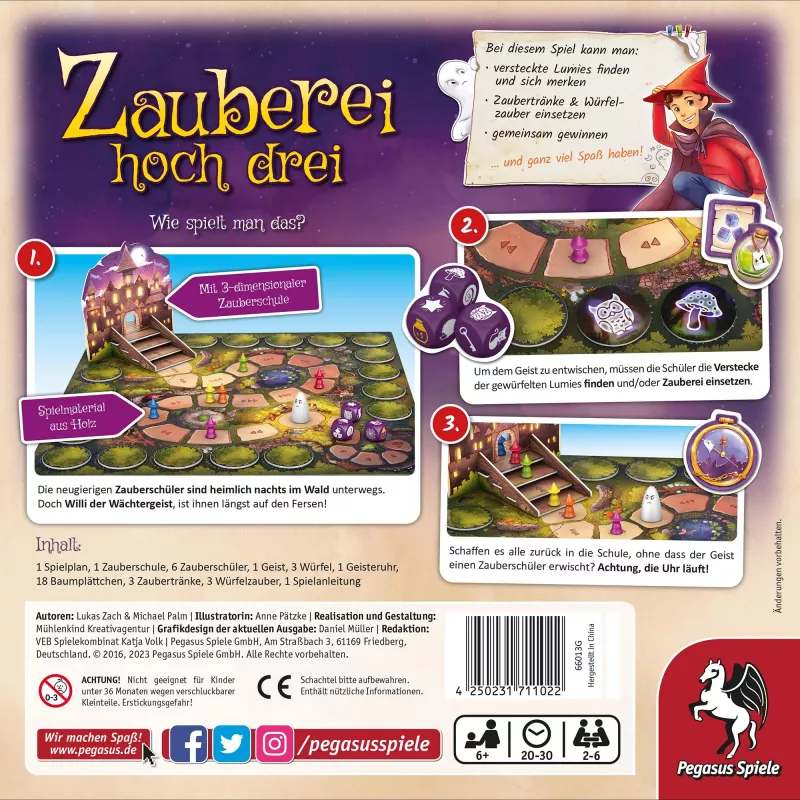 PEGASUS Zauberei hoch drei triukų rinkinys jauniesiems magams