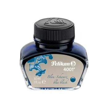 Pelikan 4001 rašaliniai rašalai, mėlynai juodi, 30 ml stiklinis buteliukas 301028
