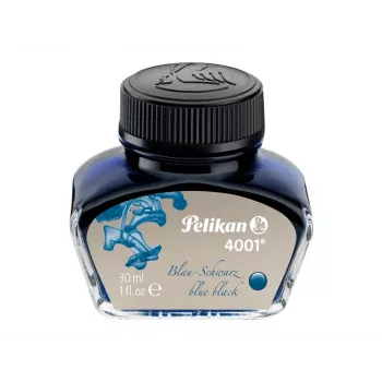 Pelikan 4001 rašaliniai rašalai, mėlynai juodi, 30 ml stiklinis buteliukas 301028