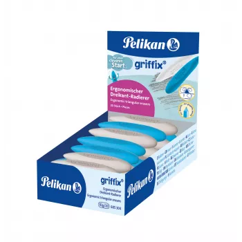 Pelikan griffix trikampė trintukas, TPE plastikas, ergonomiška rankena, 1 vnt., įvairių spalvų 300007862