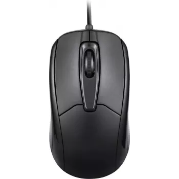 Perixx PERIMICE-209 P juoda laidinė optinė pelė, 3 mygtukai, 1000 DPI, USB, universali 10442