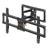 Perlegear PGLF12-EU Full Motion TV laikiklis sieniniam 42-82 colių televizoriui, 60 kg talpa, juodas