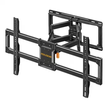 Perlegear PGLF12-EU Full Motion TV laikiklis sieniniam 42-82 colių televizoriui, 60 kg talpa, juodas