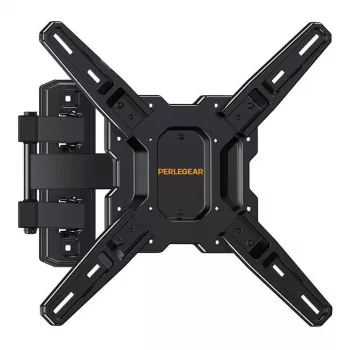 PERLEGEAR PGMF3 Fiksuotas TV laikiklis sieniniam montavimui 26-60 colių televizoriams, 45 kg talpa, VESA 75x75 iki 400x400, itin plonas 25 mm profilis, juodos spalvos