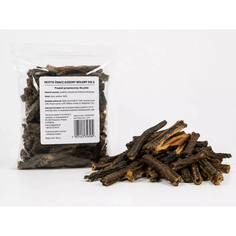 PETITTO Džiovintos jautienos kramtukas 500g