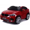 PETMEX baterijomis varomas automobilis New BMW X6M SUV LED šviesos MP3 raudonas lakuotas