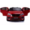 PETMEX baterijomis varomas automobilis New BMW X6M SUV LED šviesos MP3 raudonas lakuotas