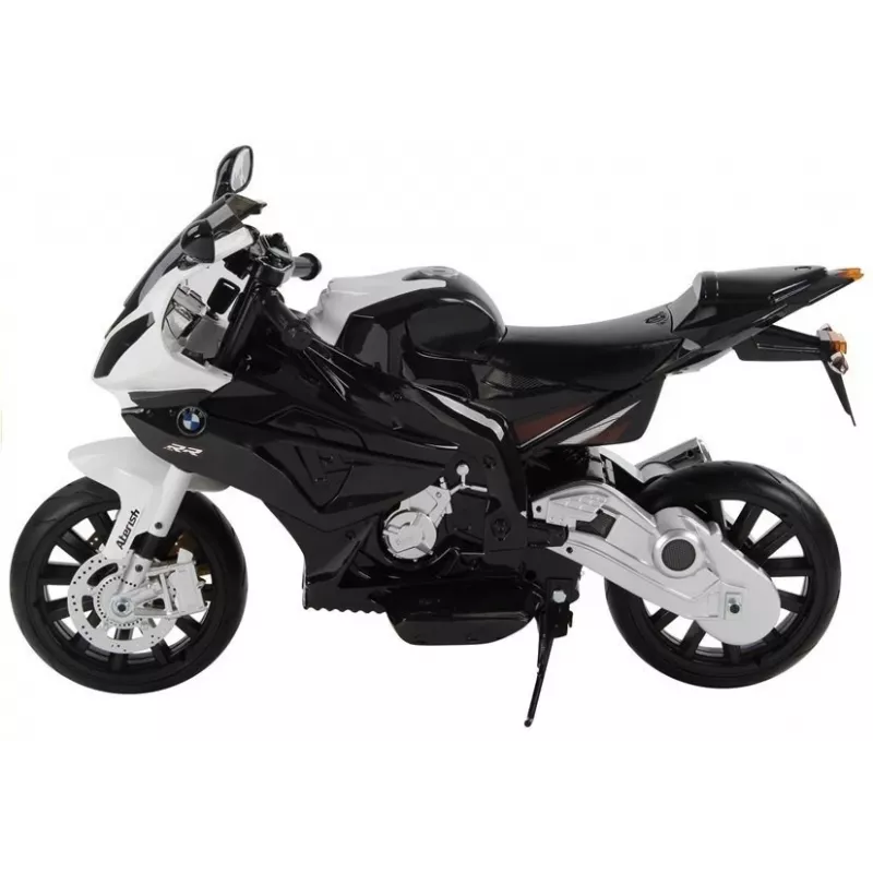 PETMEX BMW S1000RR baterijomis varomas vaikiškas motociklas-triciklis juodas