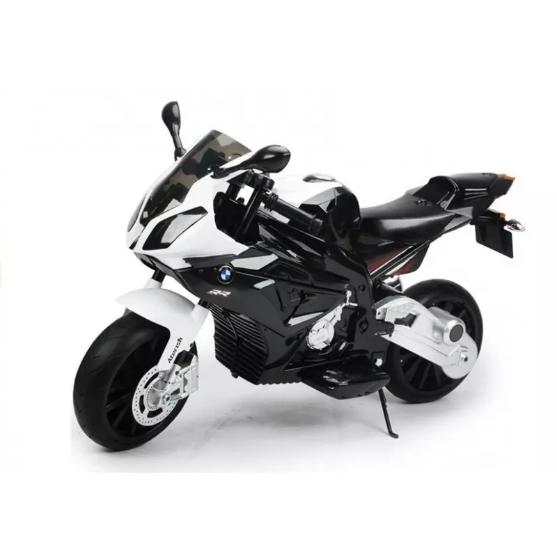 PETMEX BMW S1000RR baterijomis varomas vaikiškas motociklas-triciklis juodas
