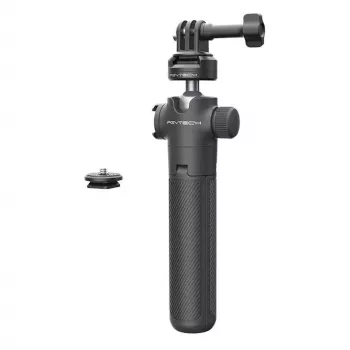 PGYTECH Professional Tripod for Sports Camera – Black su Mantis Mode spaustuku, rankena ir stalo trikoju