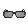 PHILIPP PLEIN MAN SPP150-670703 Akiniai stačiakampiu juodu rėmeliu, pilkais lęšiais, 67/11/145 mm