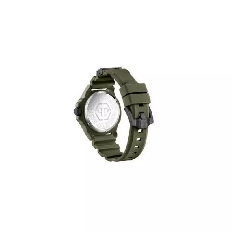 Philipp Plein Vyriškas Automatinis Skeleto Laikrodis PWUBA0423 44mm Juodas Silikonas