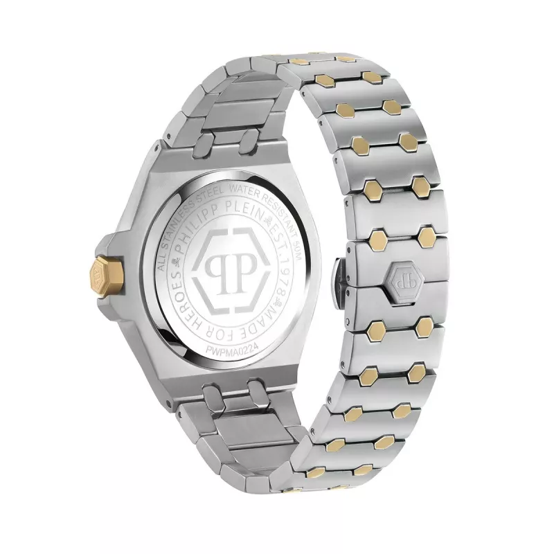 Vyriškas laikrodis Philipp Plein PWPMA0224 43mm juodas ciferblatas silikoninis dirželis