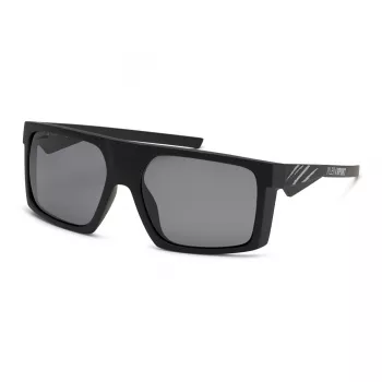 PHILIPP PLEIN SPORT Vyriški akiniai nuo saulės SSP009-58U28P - stačiakampis rėmelis, pilki lęšiai, UV400 apsauga