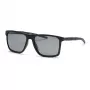 Philipp Plein Sport vyriški akiniai nuo saulės SSP013-58U28P - juodas acetato rėmelis, pilki poliarizuoti lęšiai, 58/17/145 mm