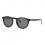 Philipp Plein Sport vyriški akiniai nuo saulės SSP035-520722 juodi stačiakampis acetato rėmelis pilki lęšiai 52mm