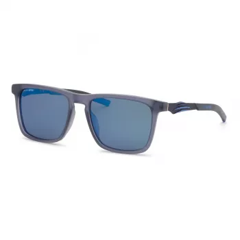 Philipp Plein Sport vyriški akiniai nuo saulės SSP038-57UA1P - juodas rėmelis, pilki poliarizuoti lęšiai, 57/18/145 mm