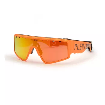 PHILIPP PLEIN SPORT SSP007-99B55A Vyriški Akiniai nuo Saulės - Juodas Rėmas, Pilki Lęšiai, UV400