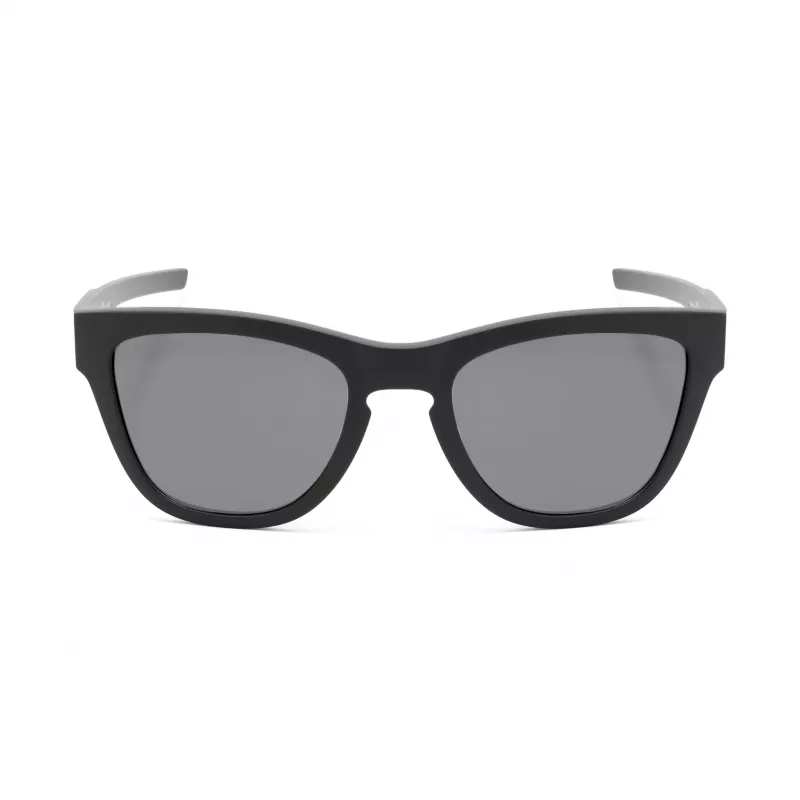 Philipp Plein Sport SSP008-54U28P Vyrų poliarizuoti stačiakampiai akiniai nuo saulės, juodi/pilki, 54/18/135 mm