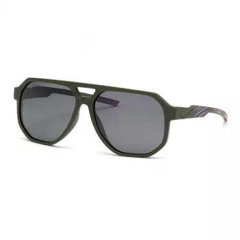 PHILIPP PLEIN SPORT SSP014-61J97P Vyriški Akiniai Nuo Saulės - Juodas Rėmas Pilki Poliarizuoti Lęšiai 61/15/135 mm