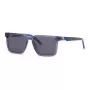 Philipp Plein Sport SSP034-5604AL Vyriški stačiakampiai akiniai nuo saulės – juodas rėmelis, pilki lęšiai 56/18/145 mm
