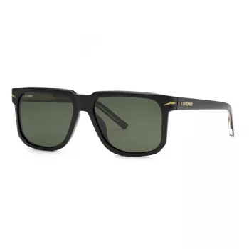 Philipp Plein Sport SSP037-59700P vyriški poliarizuoti akiniai nuo saulės, juodas rėmelis, pilki lęšiai, 59/16/150 mm