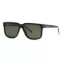 Philipp Plein Sport SSP037-59700P vyriški poliarizuoti akiniai nuo saulės, juodas rėmelis, pilki lęšiai, 59/16/150 mm