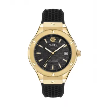 Philipp Plein The $kull Vyriškas Laikrodis 44mm Nerūdijančio Plieno Korpusas Juodas Silikono Dirželis PWUFA0225