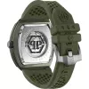 Philipp Plein The $kull vyriškas laikrodis PWVBA0223 44mm nerūdijantis plienas kvarcinis juodas ciferblatas silikoninis dirželis