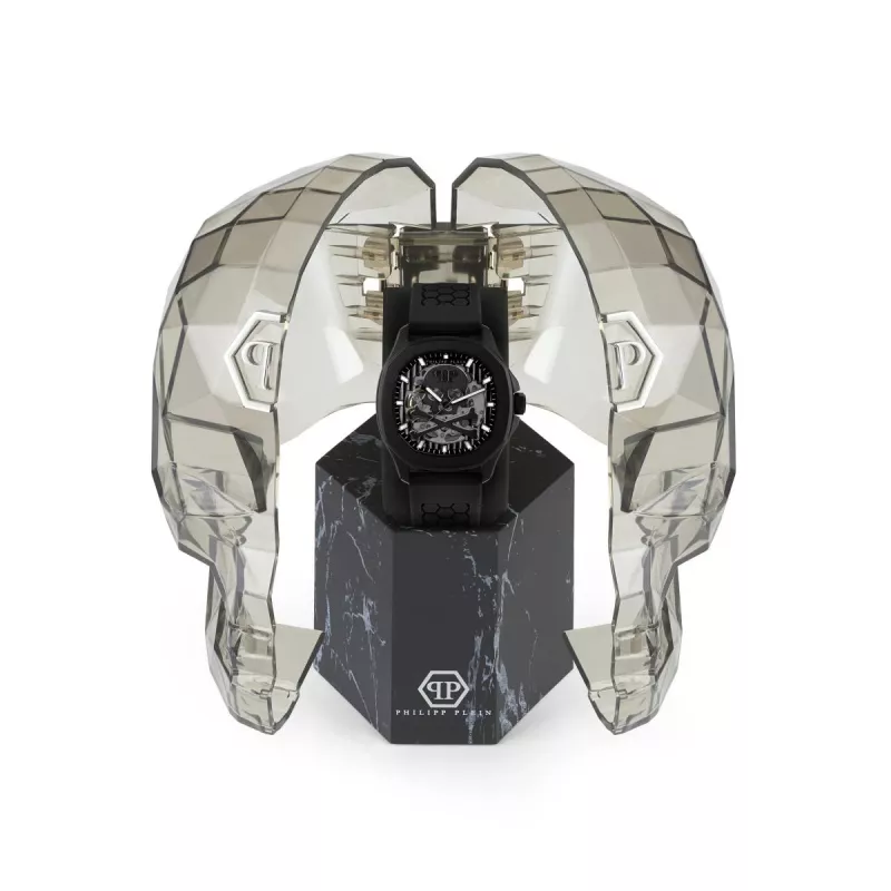 Philipp Plein The Skeleton Automatinis Vyriškas Laikrodis PWRAA0923 42mm Juodas Silikonas
