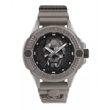 Philipp Plein The Skeleton vyriškas laikrodis PWUBA0323 44mm juodas IP nerūdijantis plienas silikonas
