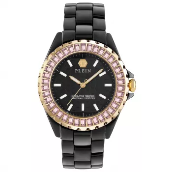Philipp Plein The Skull moteriškas laikrodis 38mm nerūdijantis plienas juodas silikonas PWPPA0324