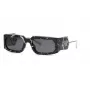PHILIPP PLEIN Unisex Akiniai SPP119M580Z21 - Juodas acetatinis rėmelis, pilki polikarbonatiniai lęšiai, UV400 apsauga