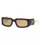 PHILIPP PLEIN Unisex Akiniai SPP119M58700G - Juodas Rėmas, Pilki Gradientiniai Stiklai 58mm