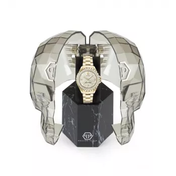 Philipp Plein Women's PWPOA0624 The G.O.A.T. Quartz Analog Watch 38 mm Rose Gold Tone