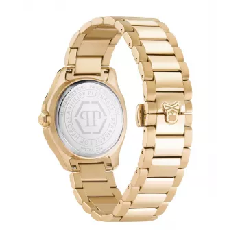 Philipp Plein Moteriškas Laikrodis PWTAA1224 The G.O.A.T. Quartz Analoginis 37mm Rožinio Aukso Spalvos Nerūdijantis Plienas