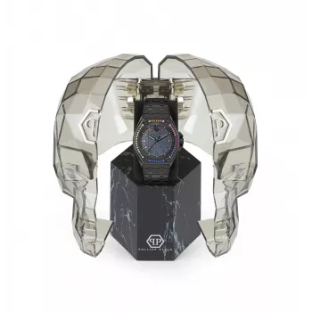 Philipp Plein Moteriškas Laikrodis PWJAA1423 The Skull 38mm Rožinio Aukso Spalvos