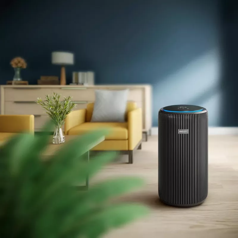 Philips 3200 Series AC3221/13 oro valytuvas iki 135 m² patalpoms, 400 m³/h CADR, Wi-Fi, pilkas