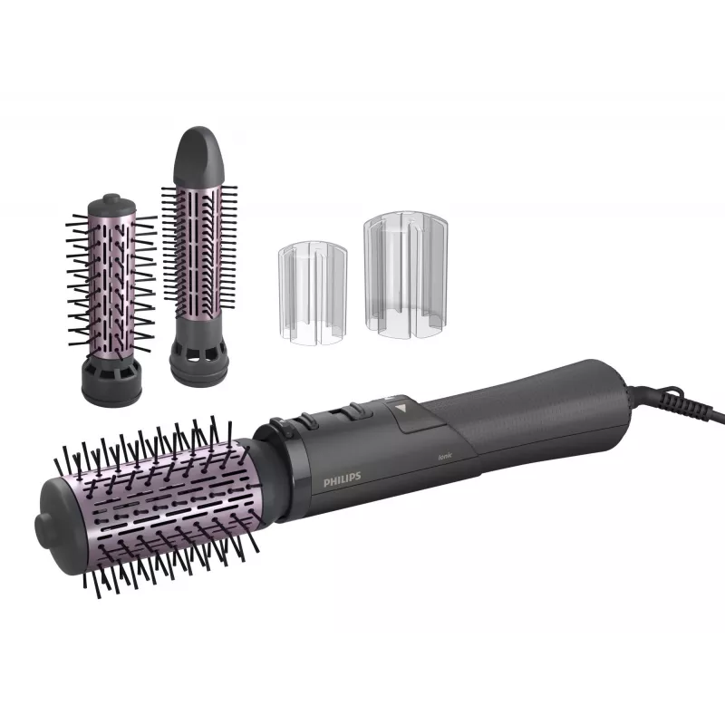 Philips 7000 Series BHA715/00 Plaukų formavimo šepetys su karšto oro funkcija, šiltai pilka/rožinė, 1000W, 1.8m